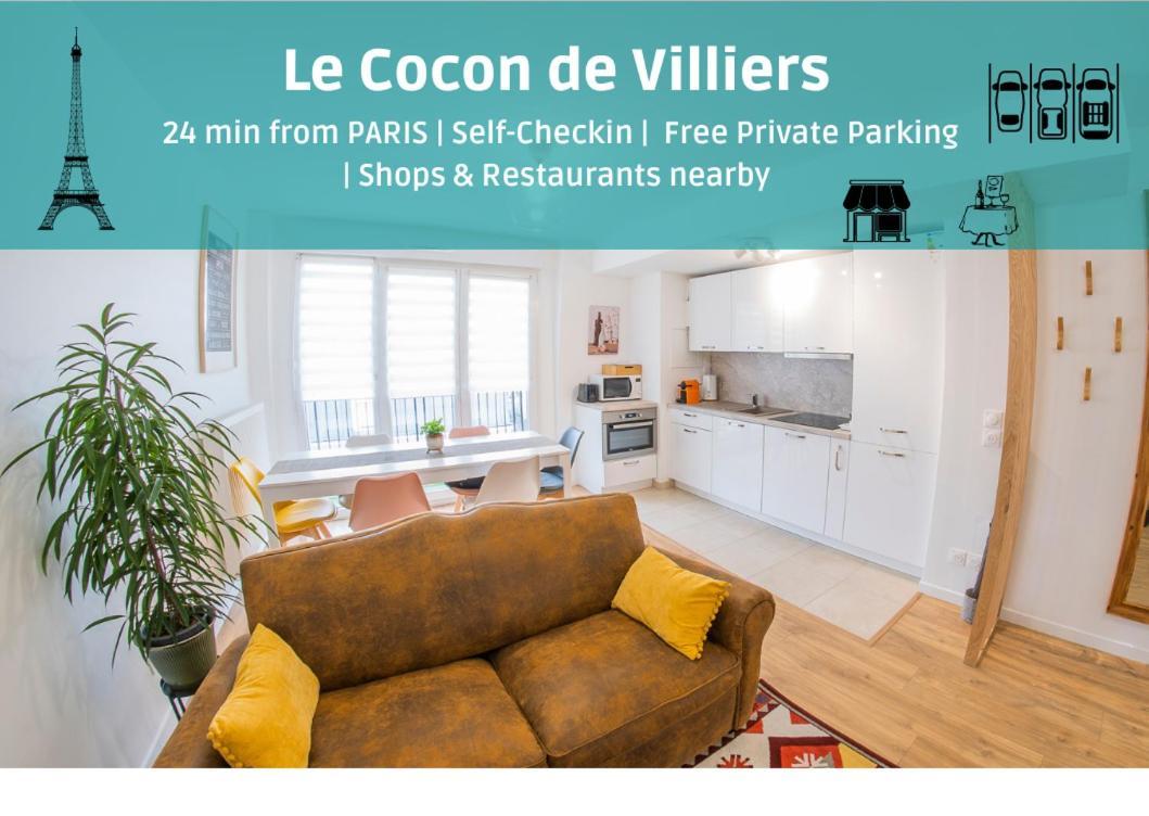 Paris & Disneyland - 2Min From Train Station - Free Private Parking Villiers-sur-Marne Exterior foto